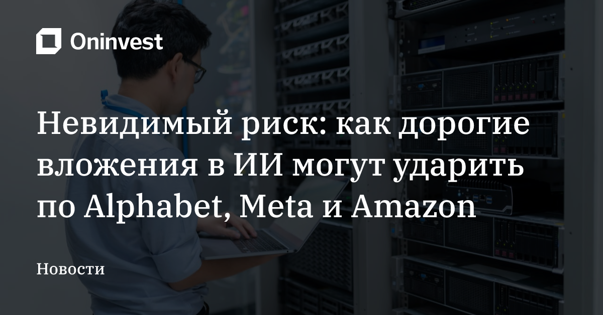 Невидимый риск: как дорогие вложения в ИИ могут ударить по Alphabet, Meta и Amazon – Oninvest