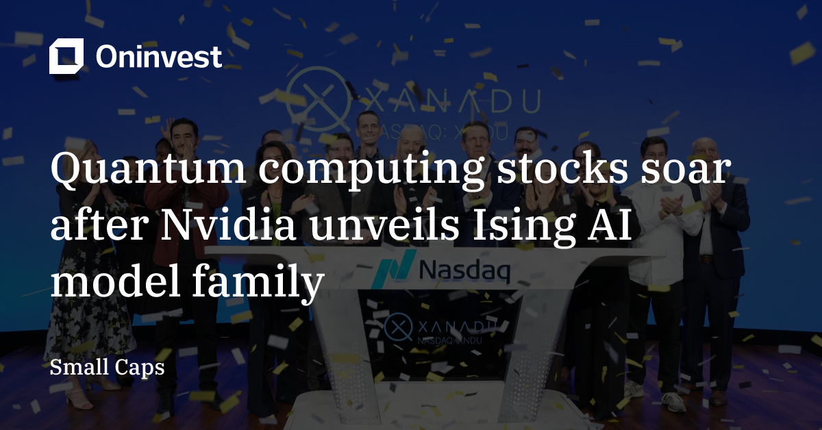 Quantum computing stocks soar after Nvidia unveils Ising AI model ...
