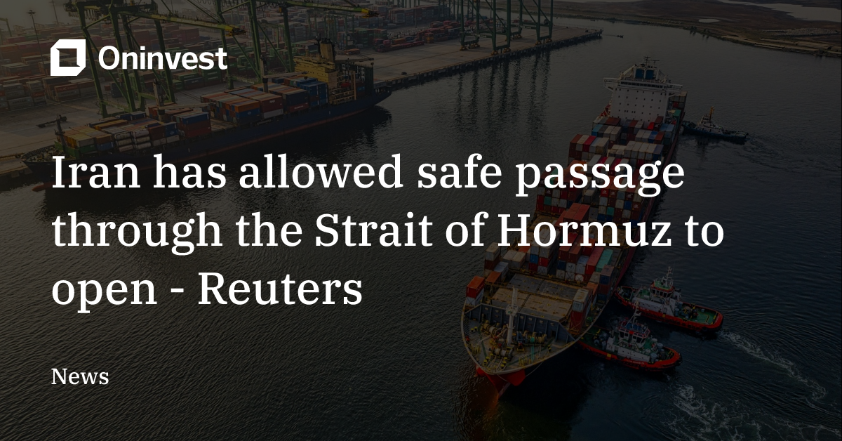Iran has allowed safe passage through the Strait of Hormuz to open ...