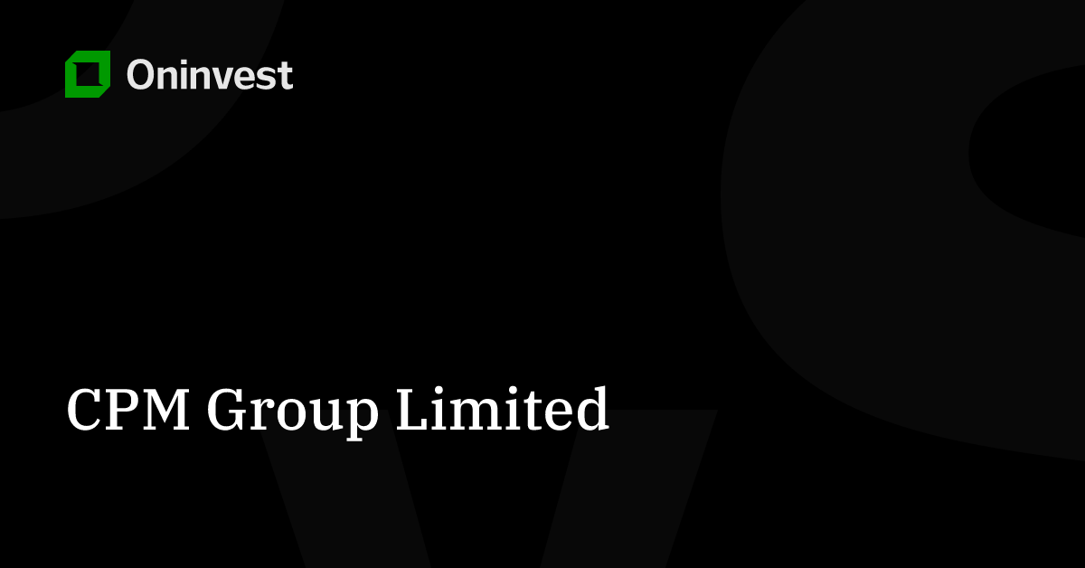 CPM Group Limited Stocks - 1932.HK rate on the chart online today ...