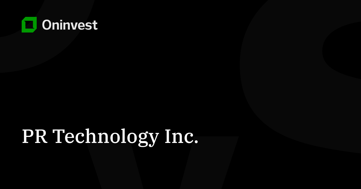 PR Technology Inc. Stocks - PRTI.CN rate on the chart online today ...