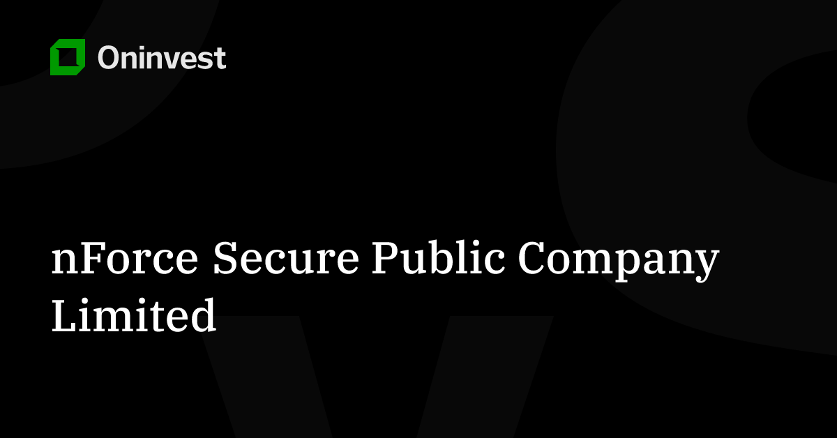 nForce Secure Public Company Limited Stocks - SECURE.BK rate on the ...