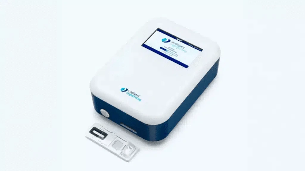The INBS drug testing system consists of cartridges, an analysis unit, and a reader / Photo: ibs.inc
