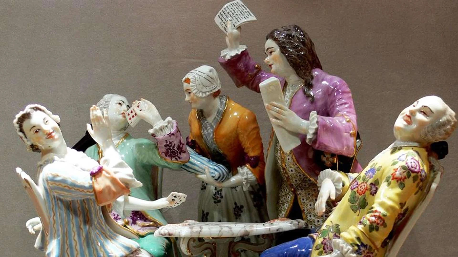 Иоахим Кендлер. Карточная игра. Фарфоровая статуэтка. 18 век / Wikimedia Commons