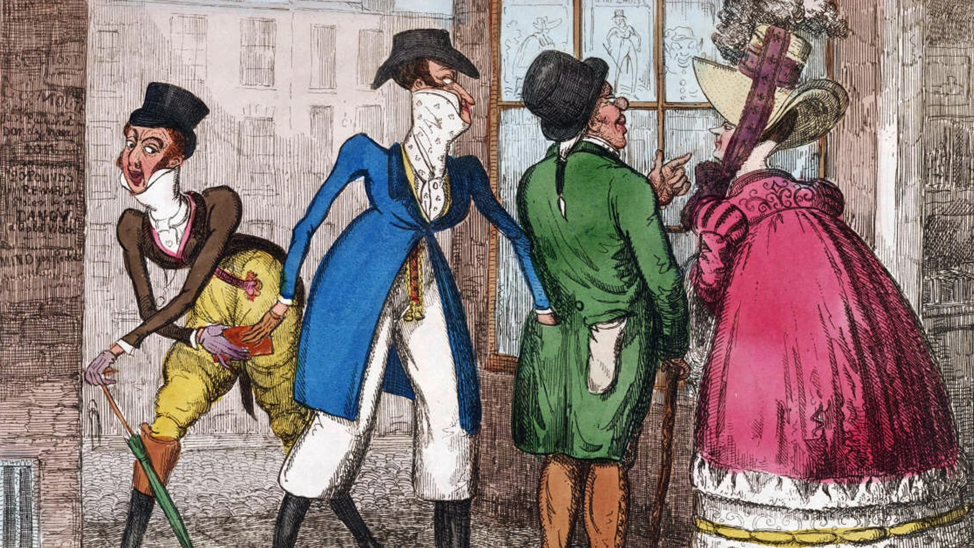 Воры-карманники на английской карикатуре 19 века/Wikimedia commons