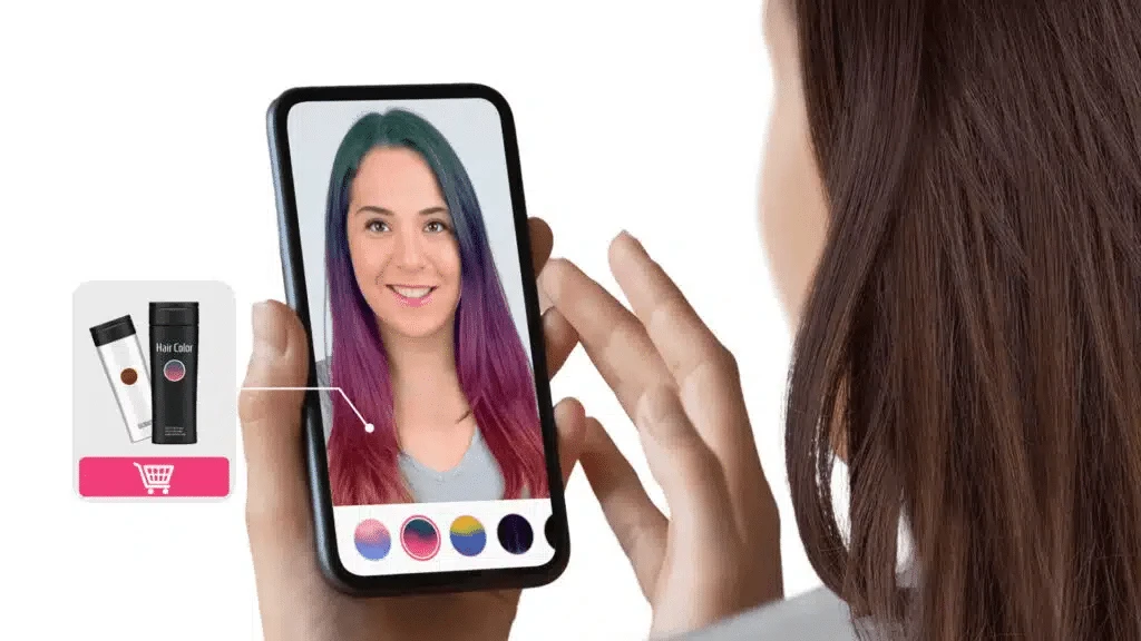 Perfect Corp’s technology allows users to virtually try on hair colors and makeup. Photo: perfectcorp.com