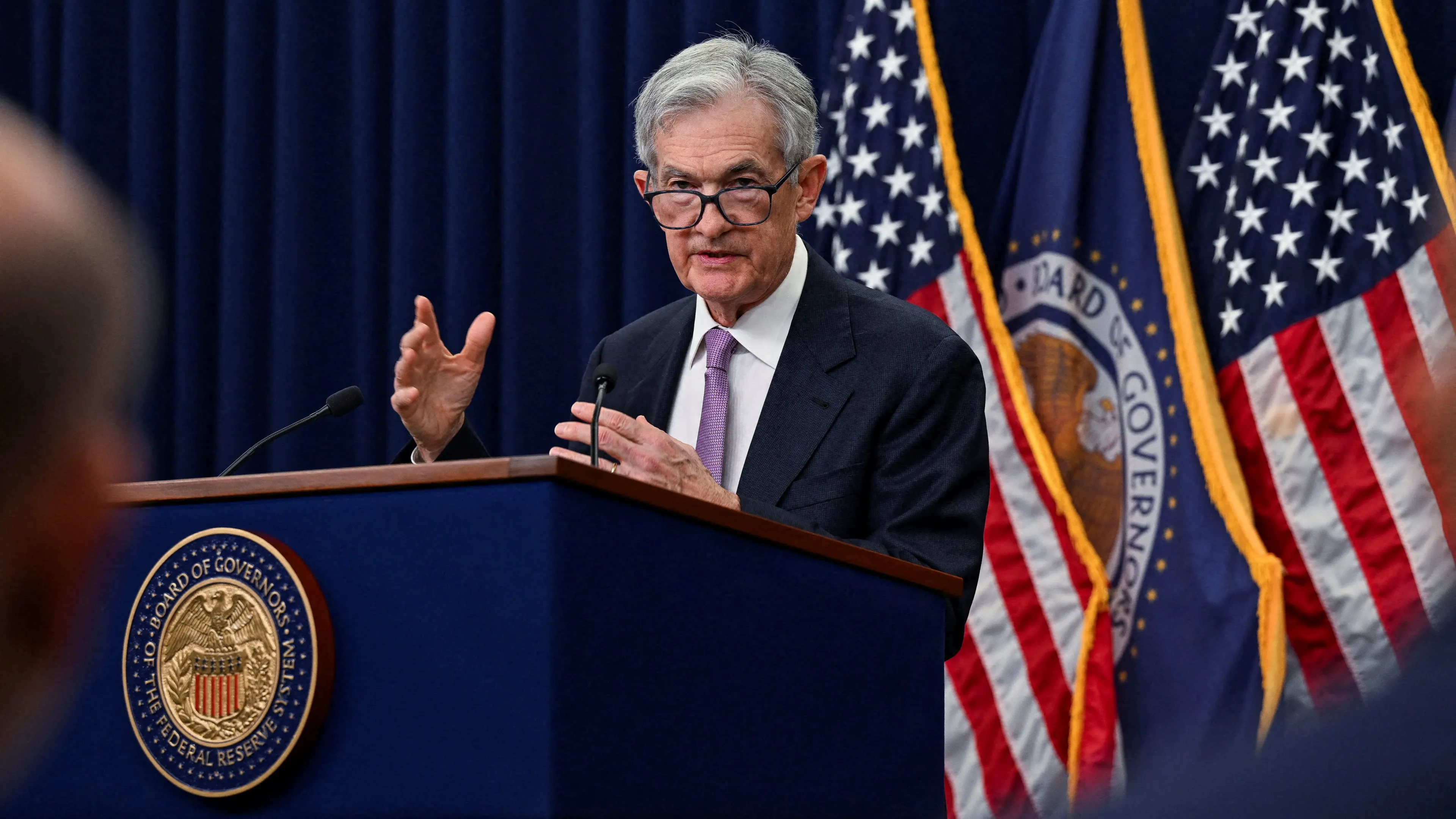 Джером Пауэлл заявил, что ФРС не стремится к участию в создании стратегического резерва биткоина / Фото: Reuters /Annabelle Gordon