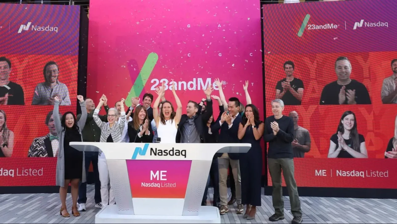 In 2021, Anne Wojcicki (pictured center) took 23andMe public, and since then the company’s market capitalization has fallen dramatically. / Photo: 23andMe