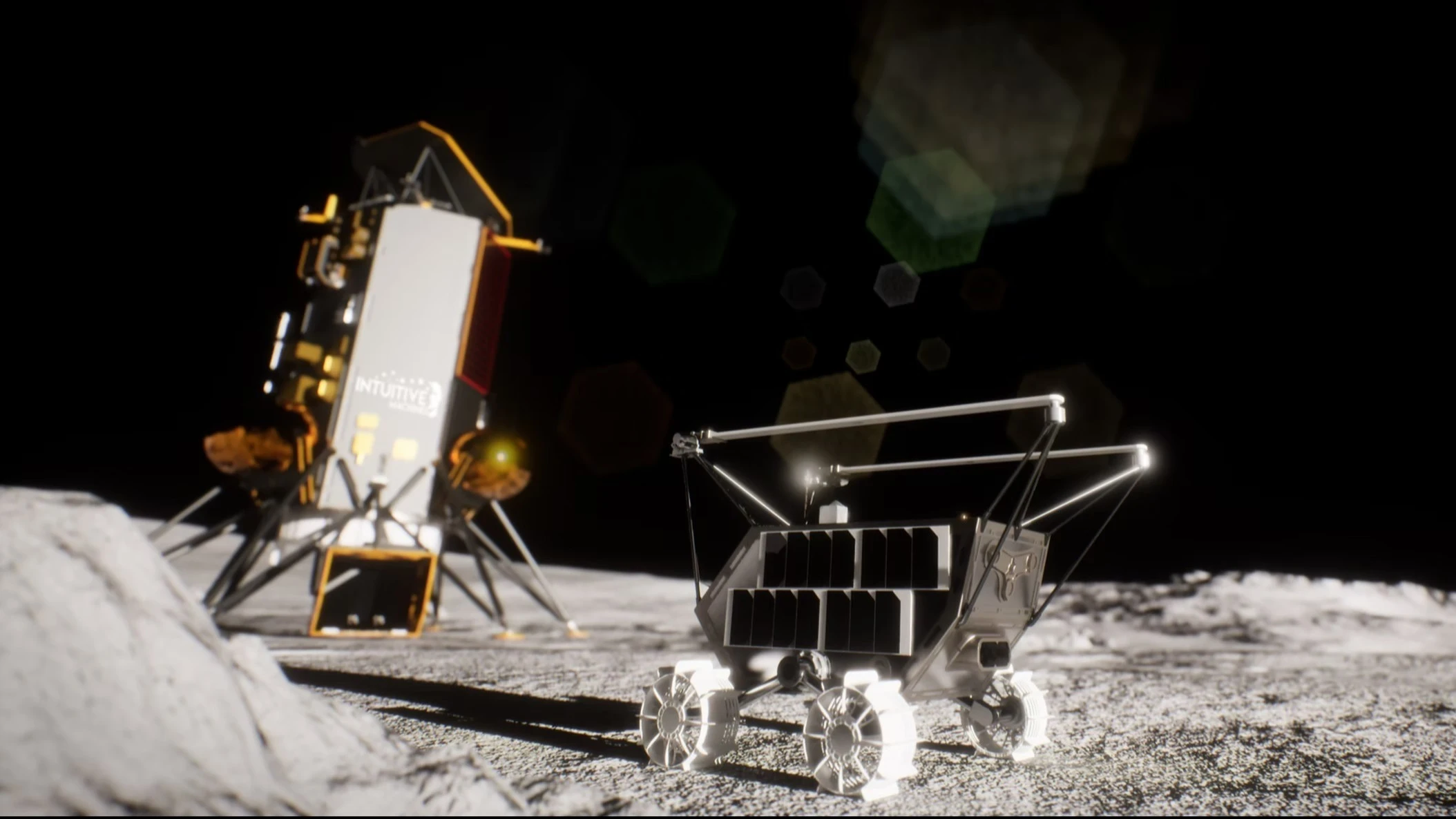 Intuitive Machines пока не научилась сажать зонды на Луну без осложнений / Фото: Intuitive Machines