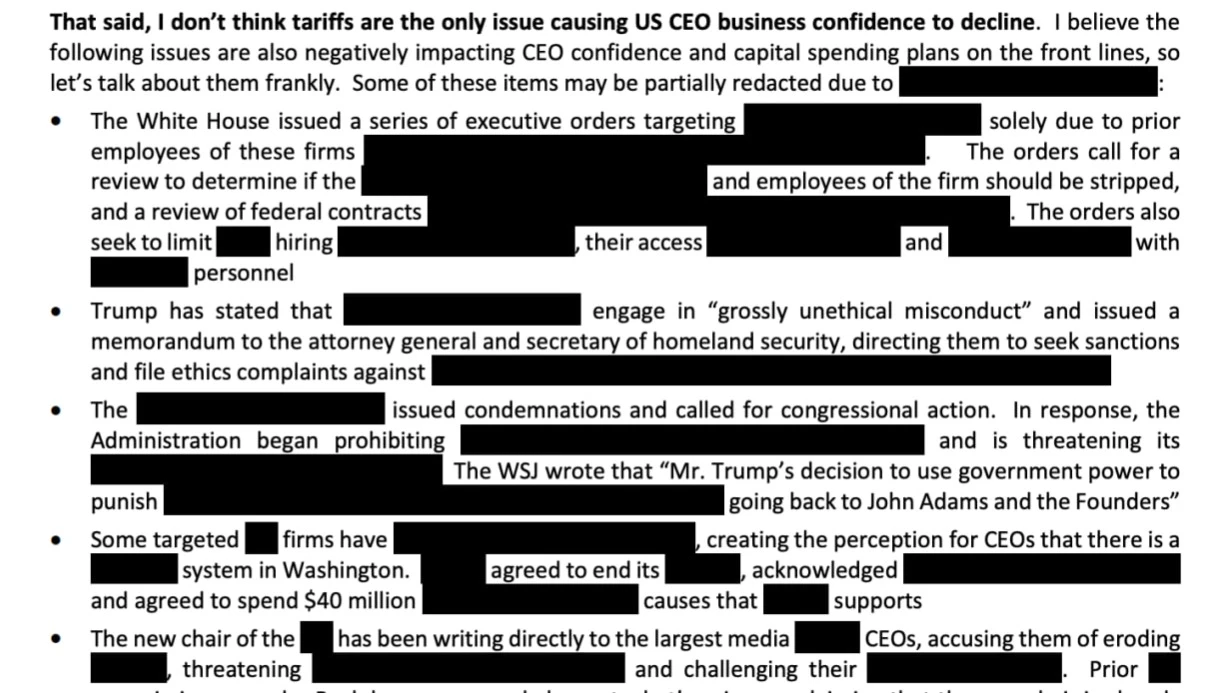 Фрагмент доклада стратега JPMorgan / Изображение: скриншот с сайта JPMorgan