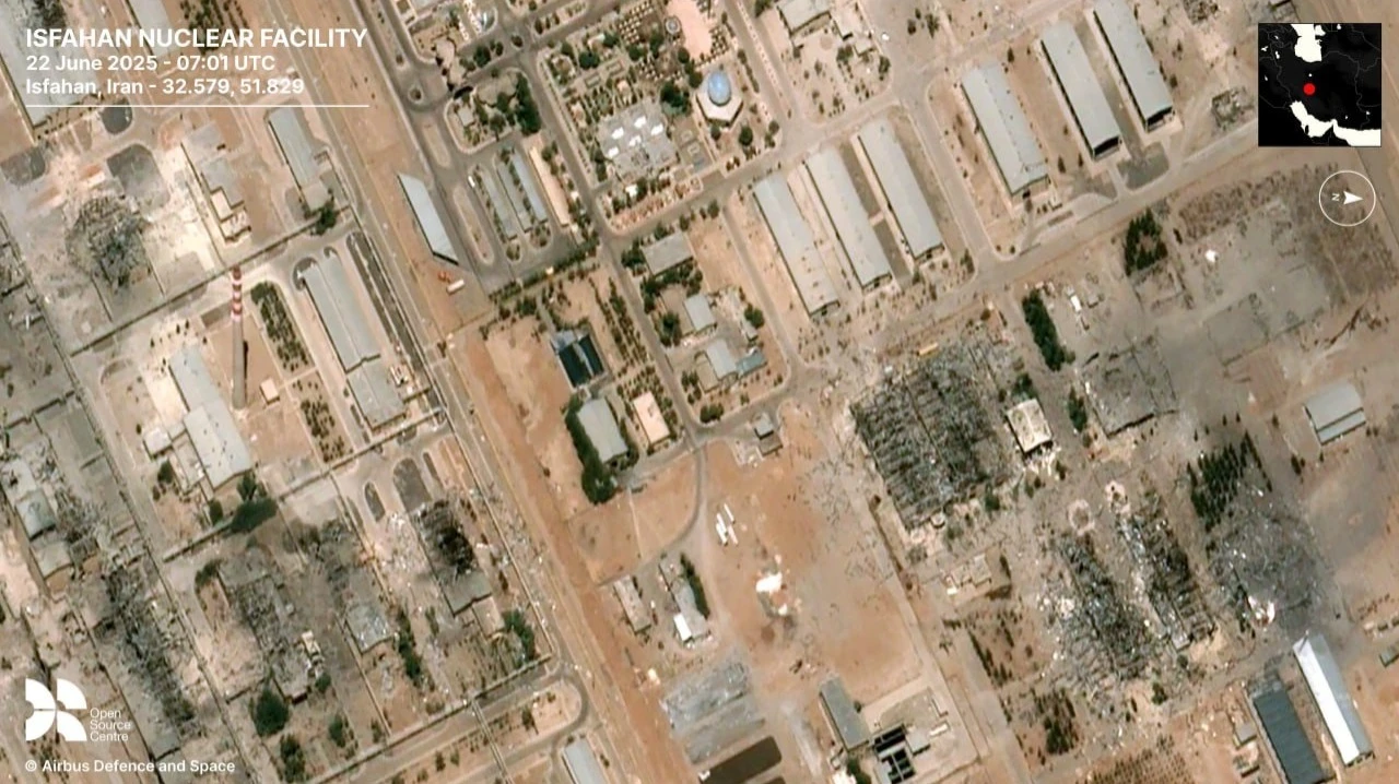 Американские ВВС ранним утром 22 июня разбомбили хранилище в Исфахане — один из важнейших объектов иранской ядерной программы / Фото: x.com/osc_london