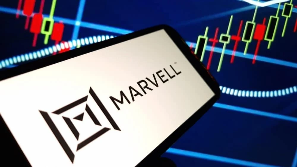 Акции производителя чипов для ИИ Marvell Technology выросли на 7%. Фото: shutterstock