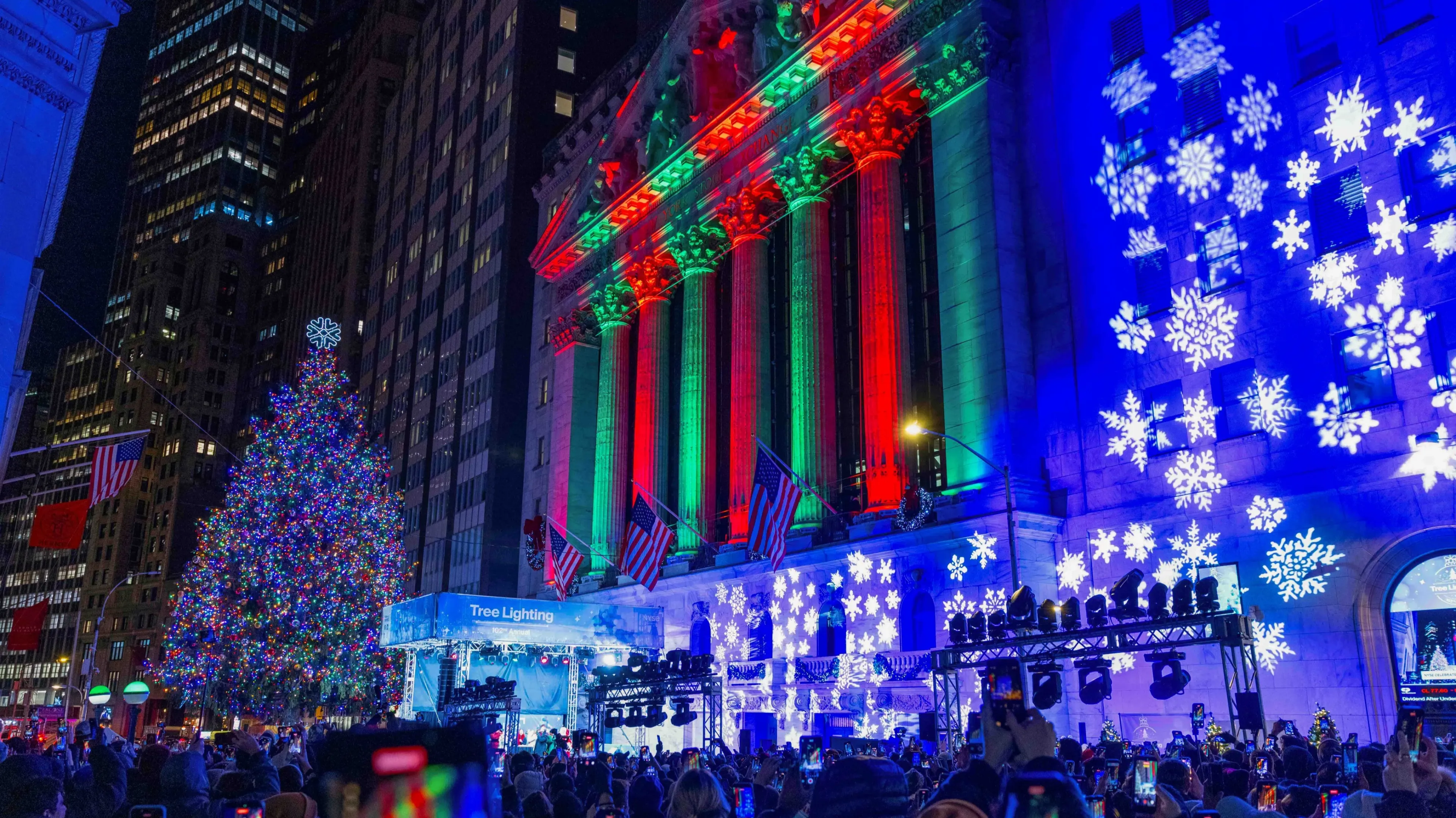 «Ралли Санта-Клауса» может начаться 24 декабря в этом году / Фото: X/NYSE