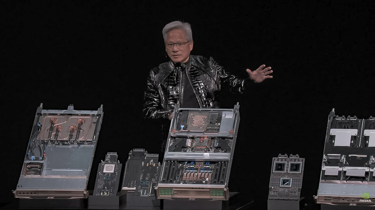 Новый ИИ-чип Rubin сделает выдачу ответов искусственным интеллектом в десять раз дешевле / Фото: YouTube / Nvidia