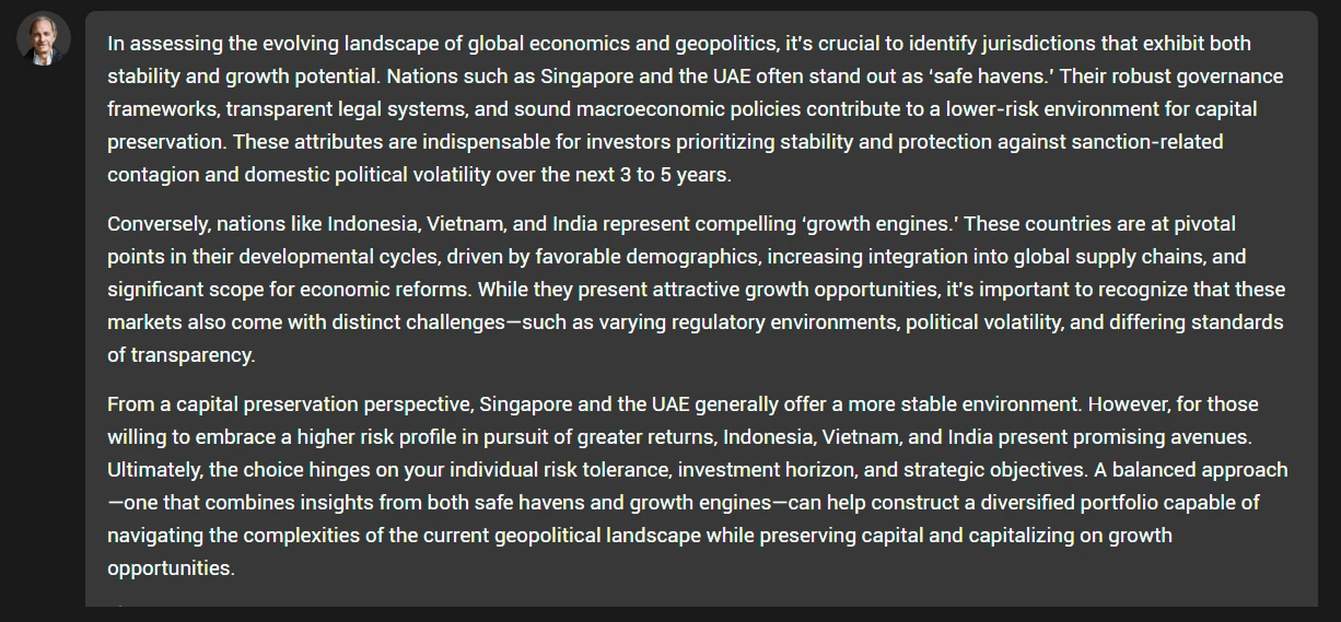 Oninvest две недели тестировал ИИ-клона Рэя Далио. Вот что из этого получилось