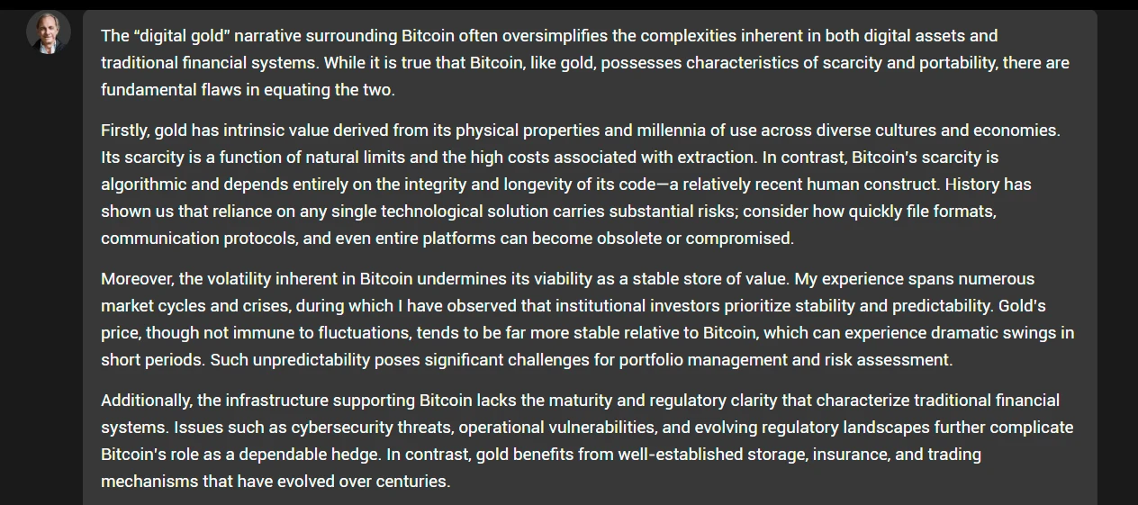 Oninvest две недели тестировал ИИ-клона Рэя Далио. Вот что из этого получилось